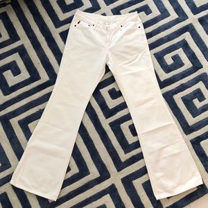 AG DENIM ‘The Angel’ White Bootleg Denim